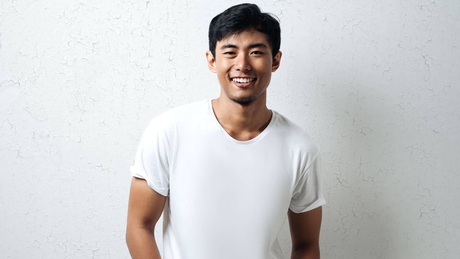 man in white shirt